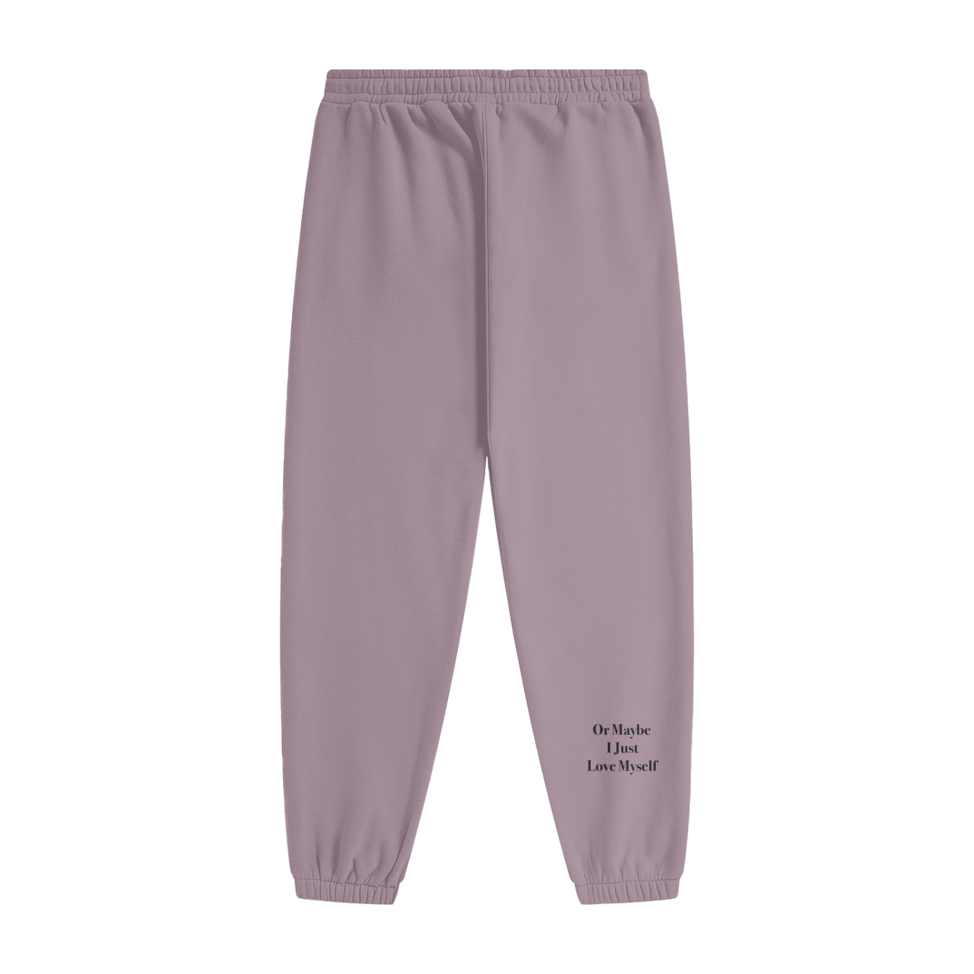 (Purple) "NARCISSIST." Fleece Sweatpants