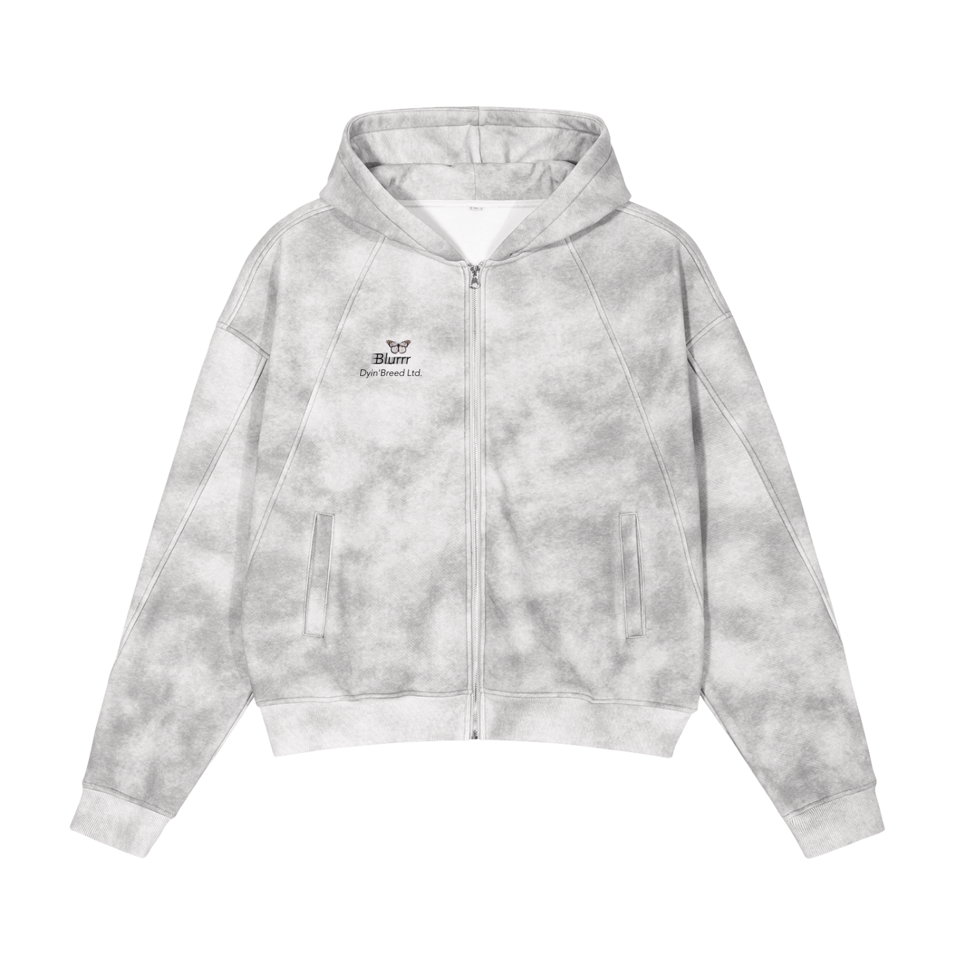 Dirty Wash "GOALS." Box Fit Zip-up Hoodie