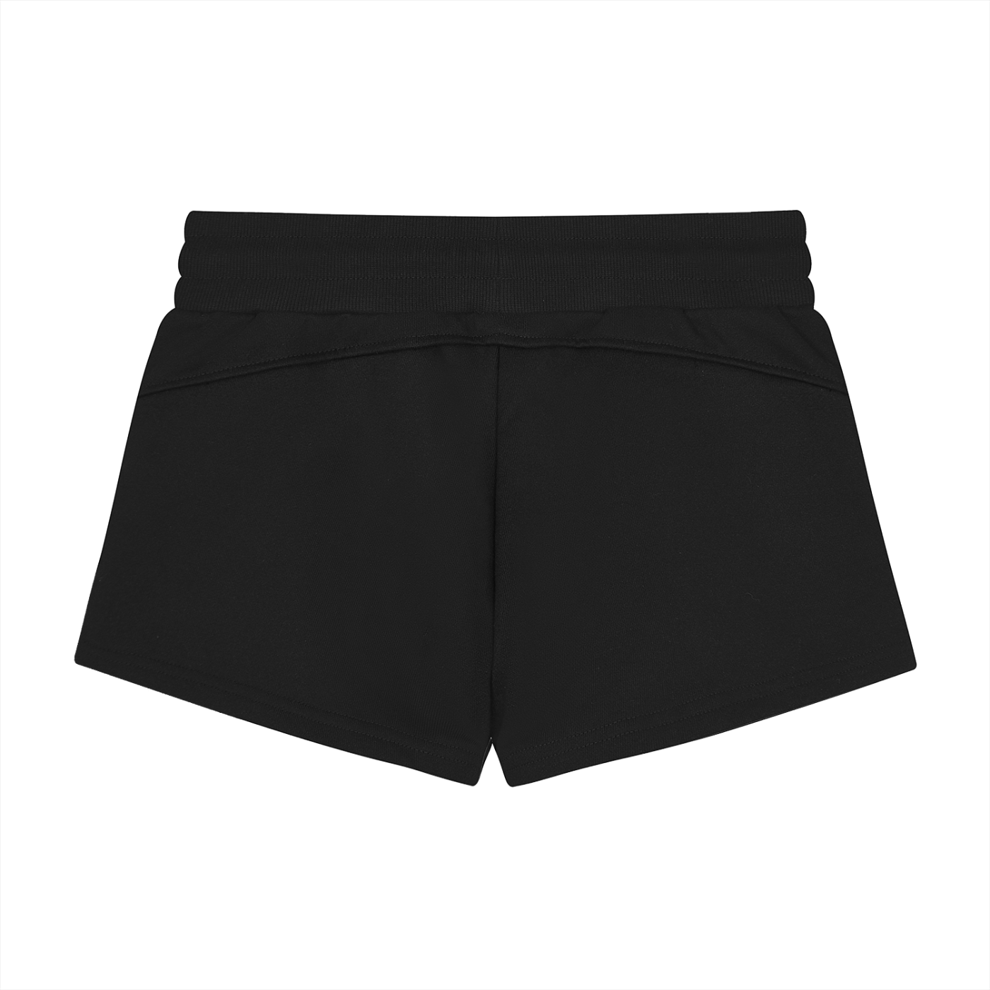 Women's "BALL PARK." Drawstring Shorts (Black)