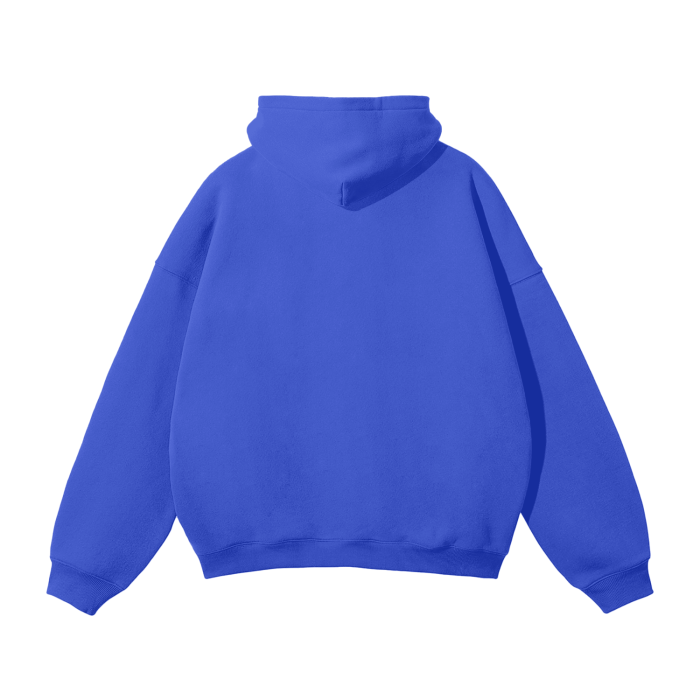 Oversized "Motion Poetry" Fleece Hoodie