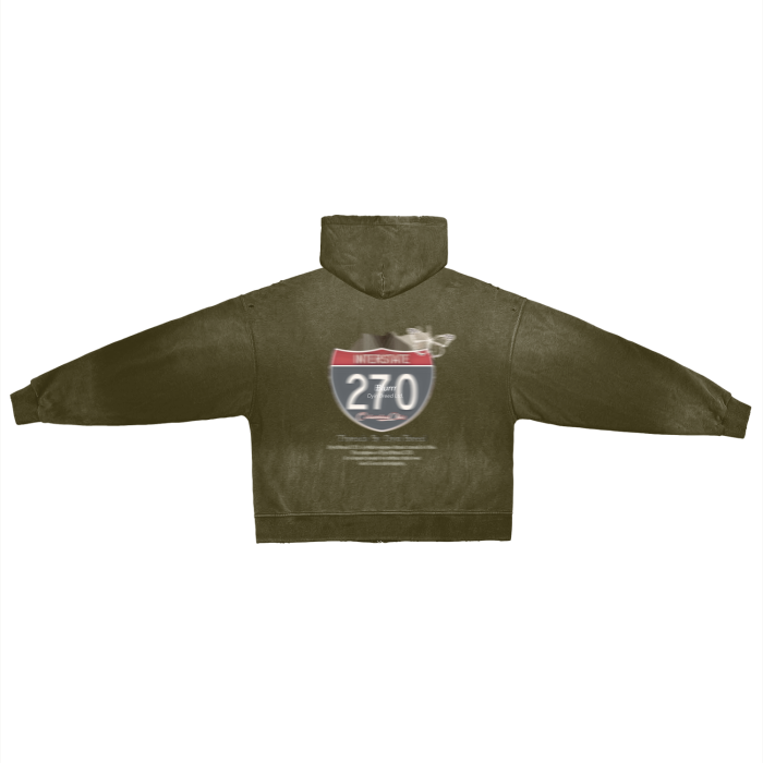 Post-Apocalyptic "270" Zip Hoodie (LIGHT)