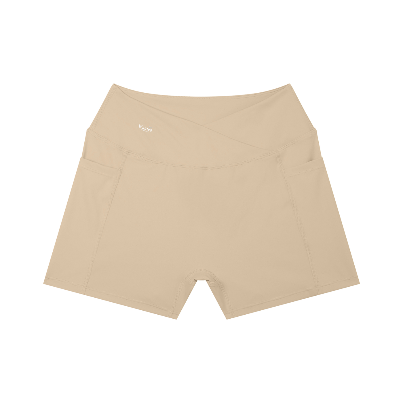 Women’s "WANTED." High Rise Sports Shorts w/ Pocket