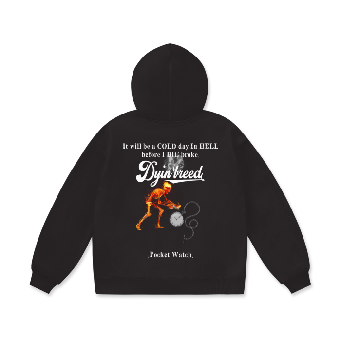 Oversize Heavyweight "POCKET WATCH." Hoodie