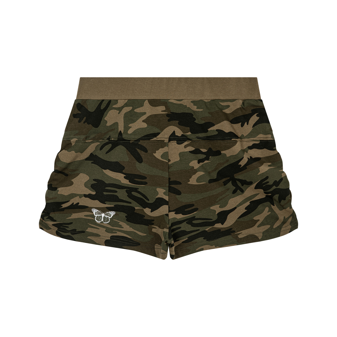 Women's "POCKET WATCH." Camo Shorts