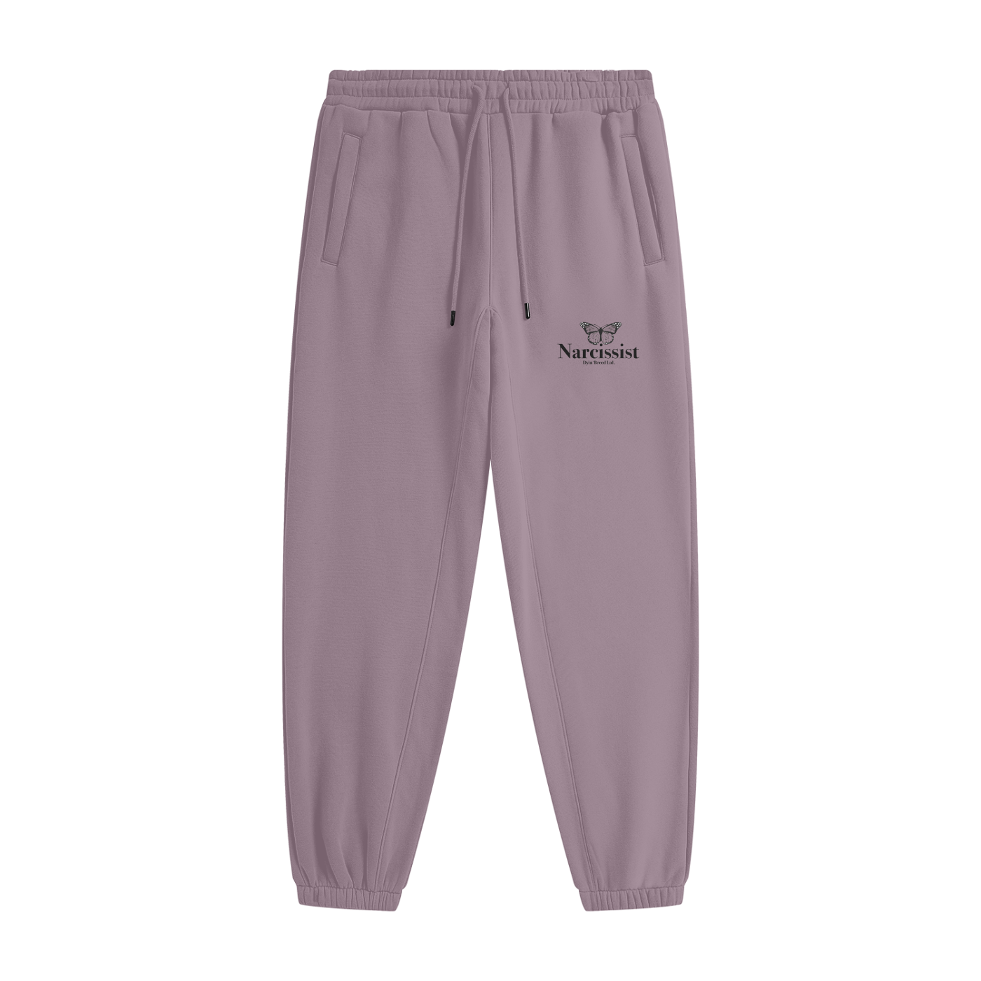 (Purple) "NARCISSIST." Fleece Sweatpants