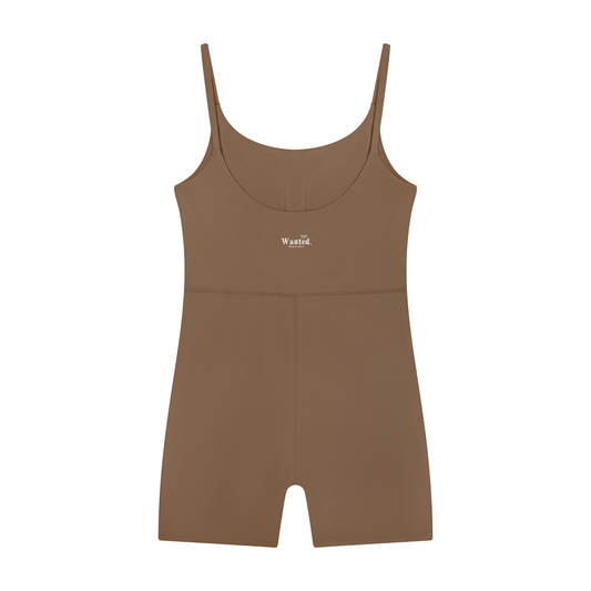 Women’s “WANTED.” U-Neck Yoga Romper