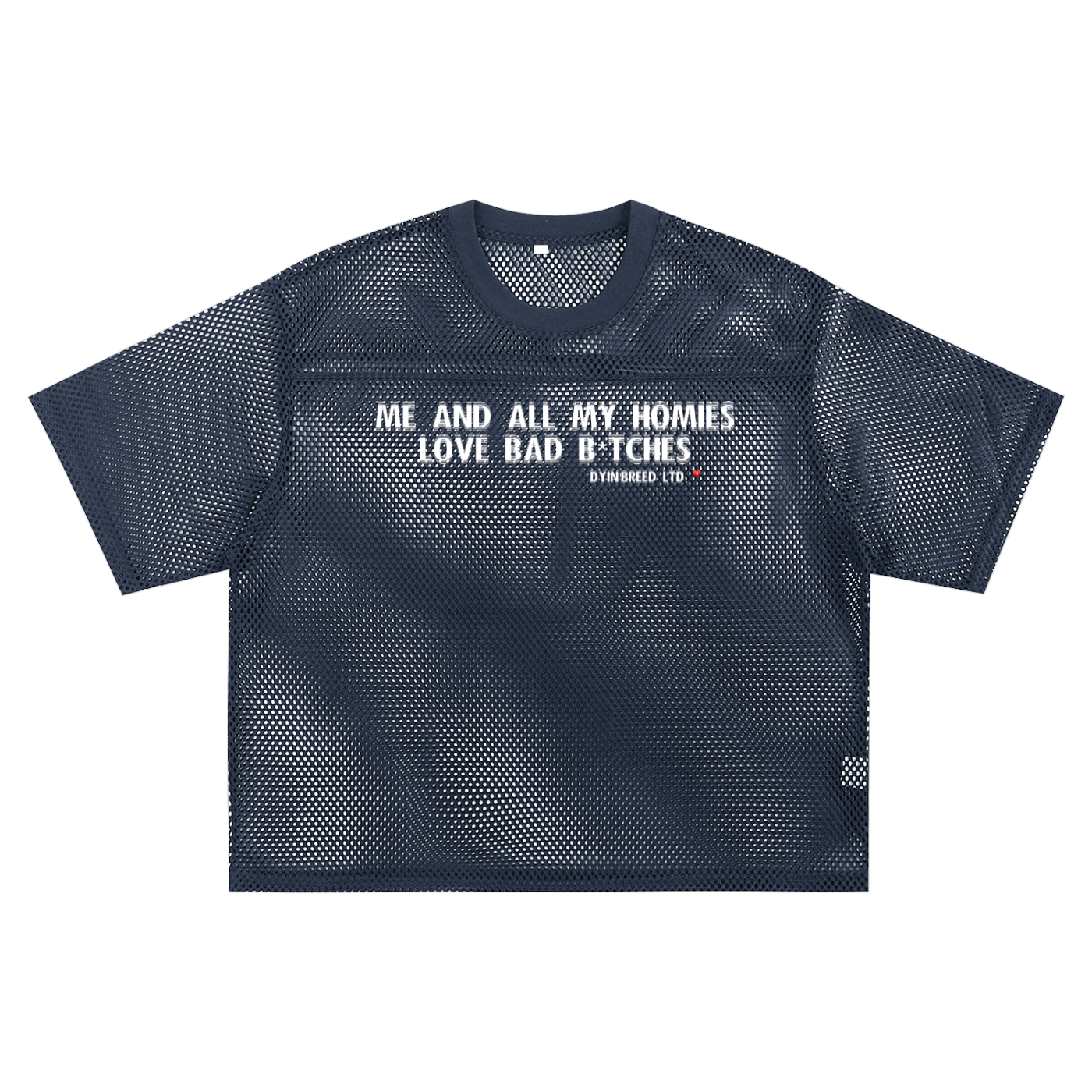 See-through "HIS." Box Fit Jersey