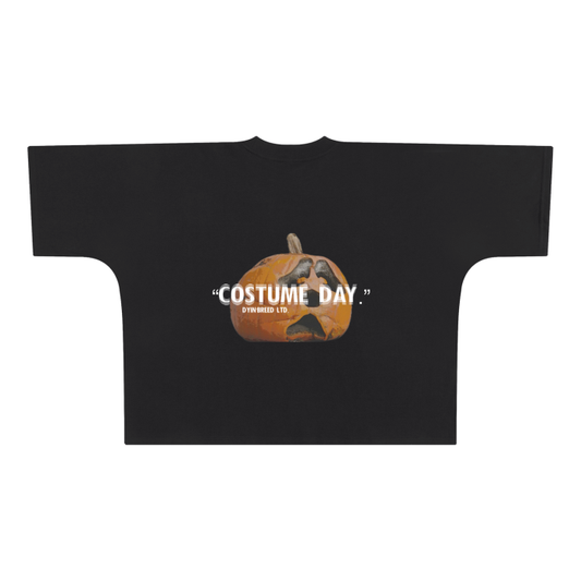 Oversize "COSTUME DAY." Box Fit Tee (BLACK)