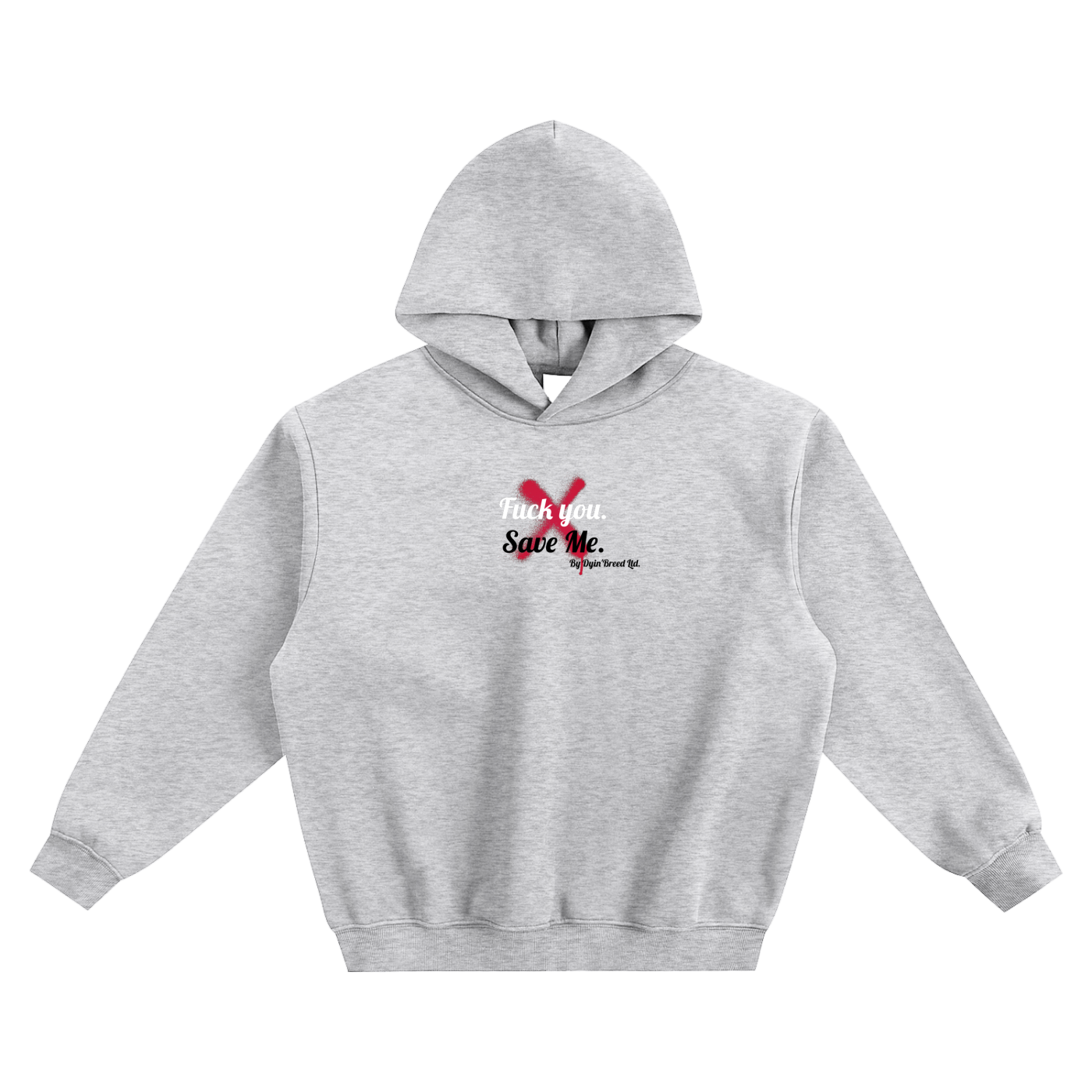 "SAVE ME." Box Fit Hoodie