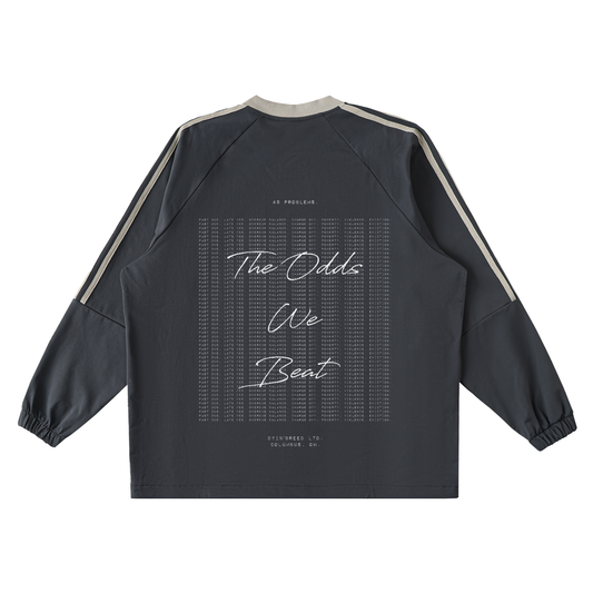 "270." x " 49 PROBLEMS." V-Neck Windshirt