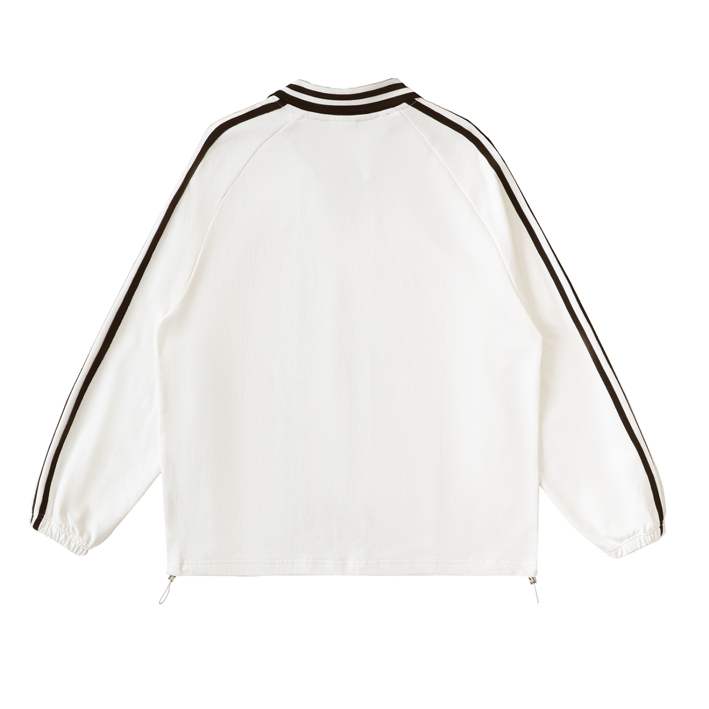 "CRE8TIVE." Lapel Collar Sweatshirt