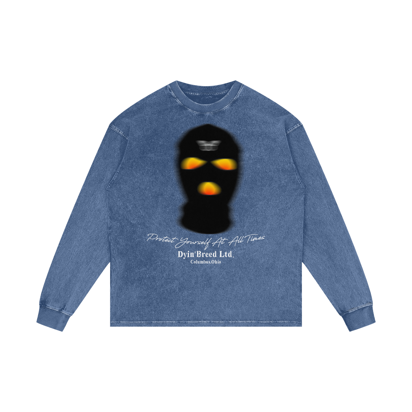 OG Snow Wash "SKI MASK." Long Sleeve Tees