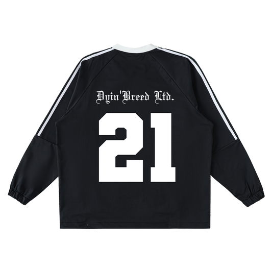 "POCKET WATCH." V-Neck Windshirt