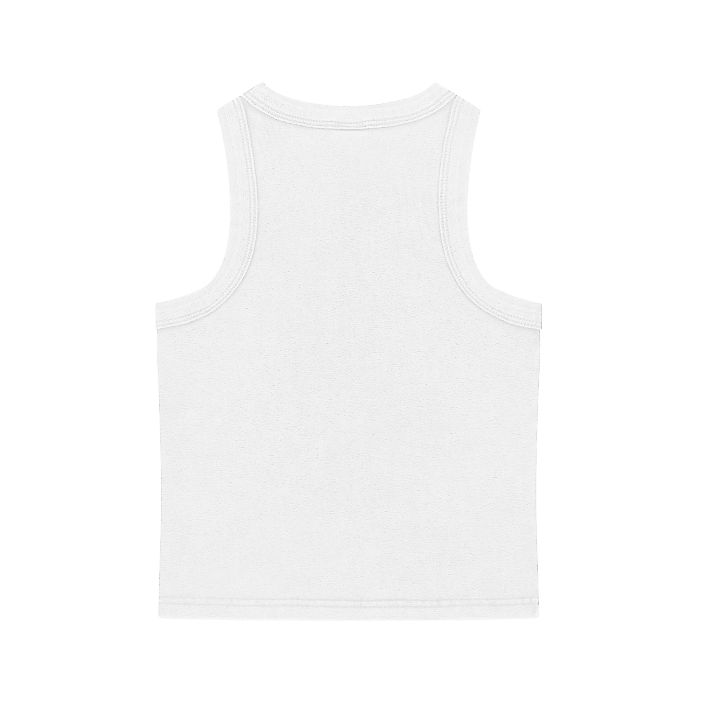 Washed "KISS N TELL." Tank Top (White)