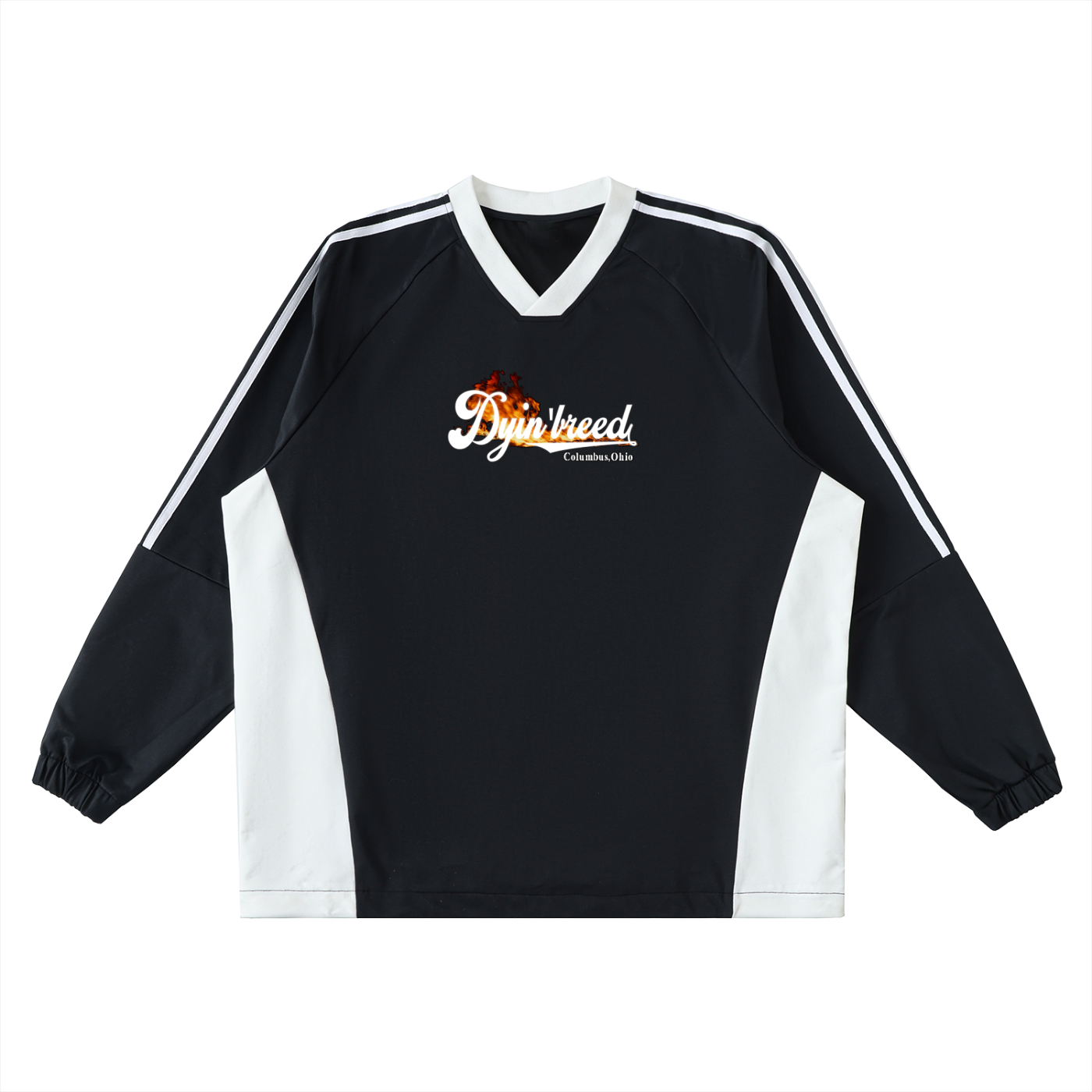 "POCKET WATCH." V-Neck Windshirt