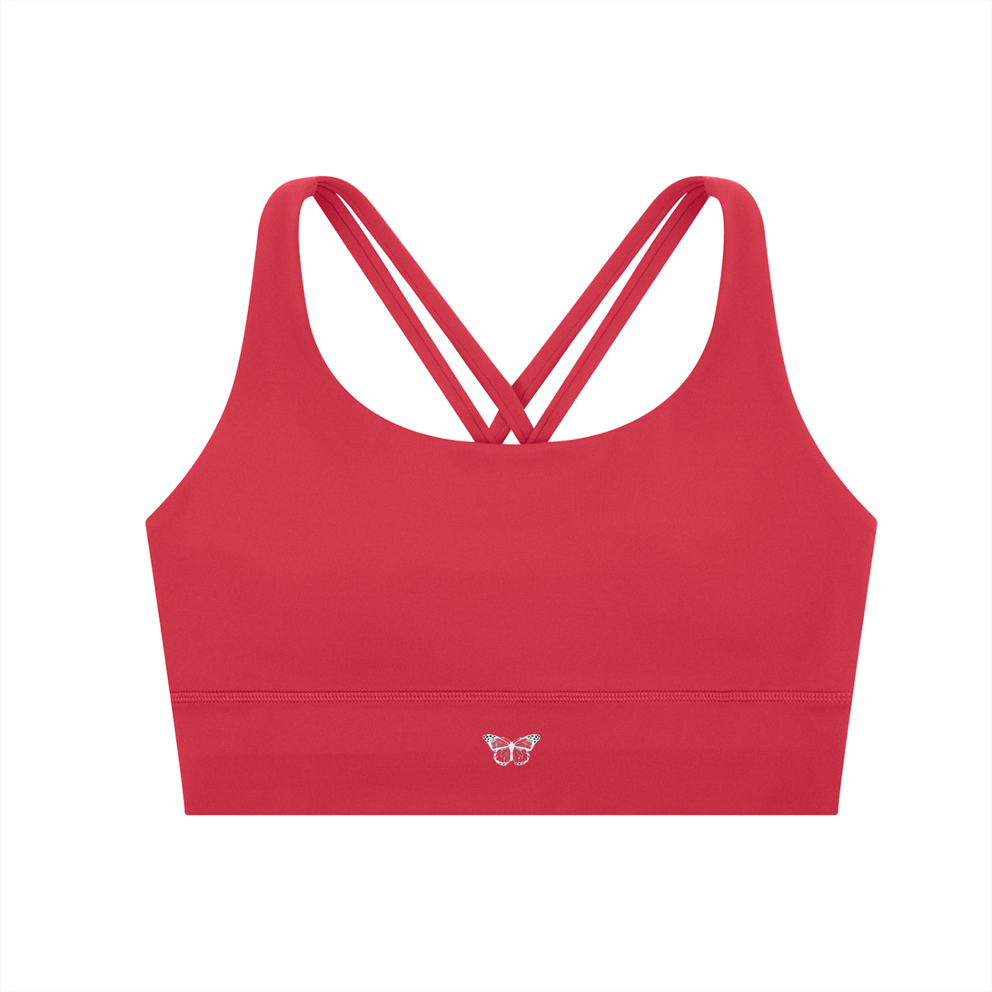 Thick "WANTED." Criss-Cross Sports Bra