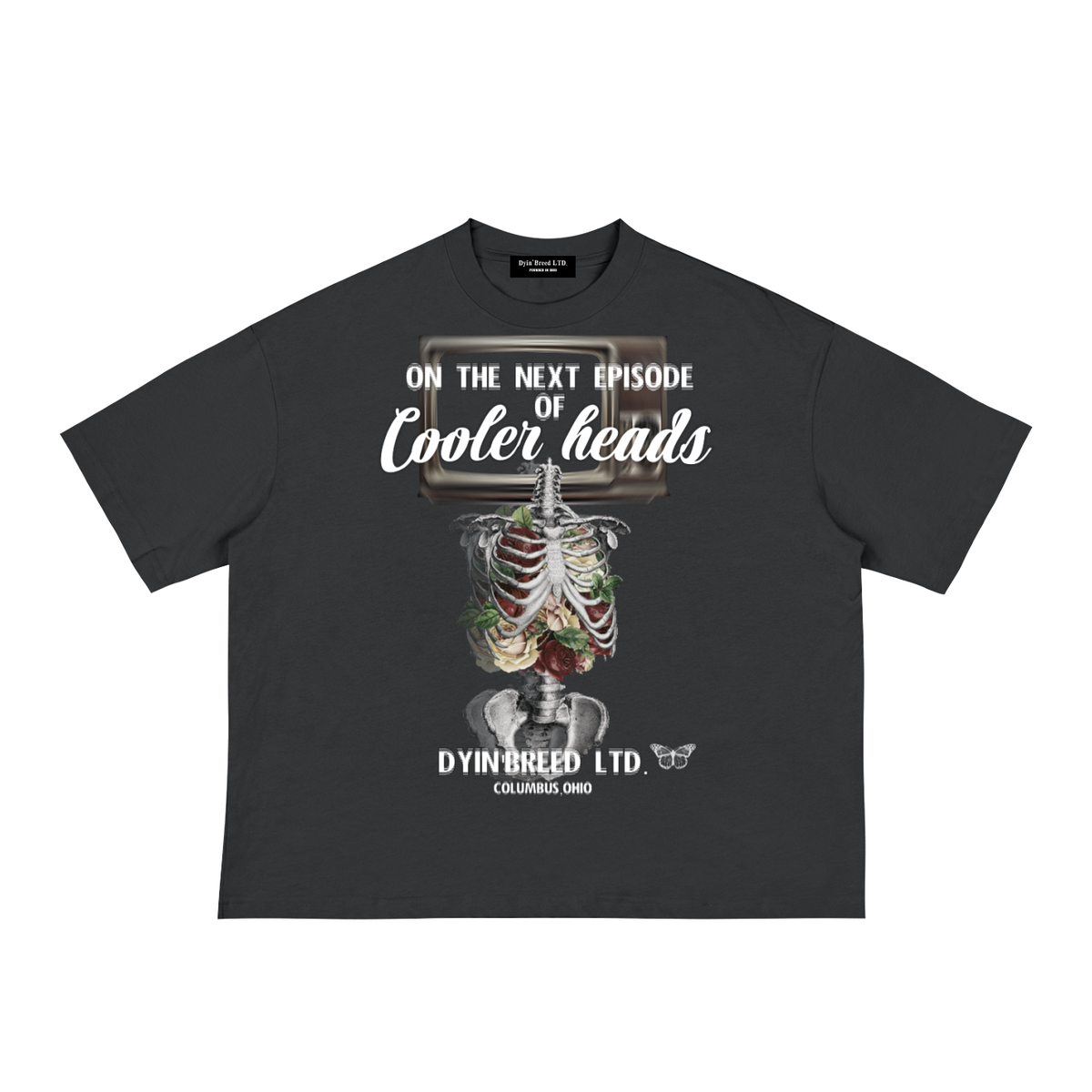 Classic “COOLER HEADS.” Loose Box Fit Tee