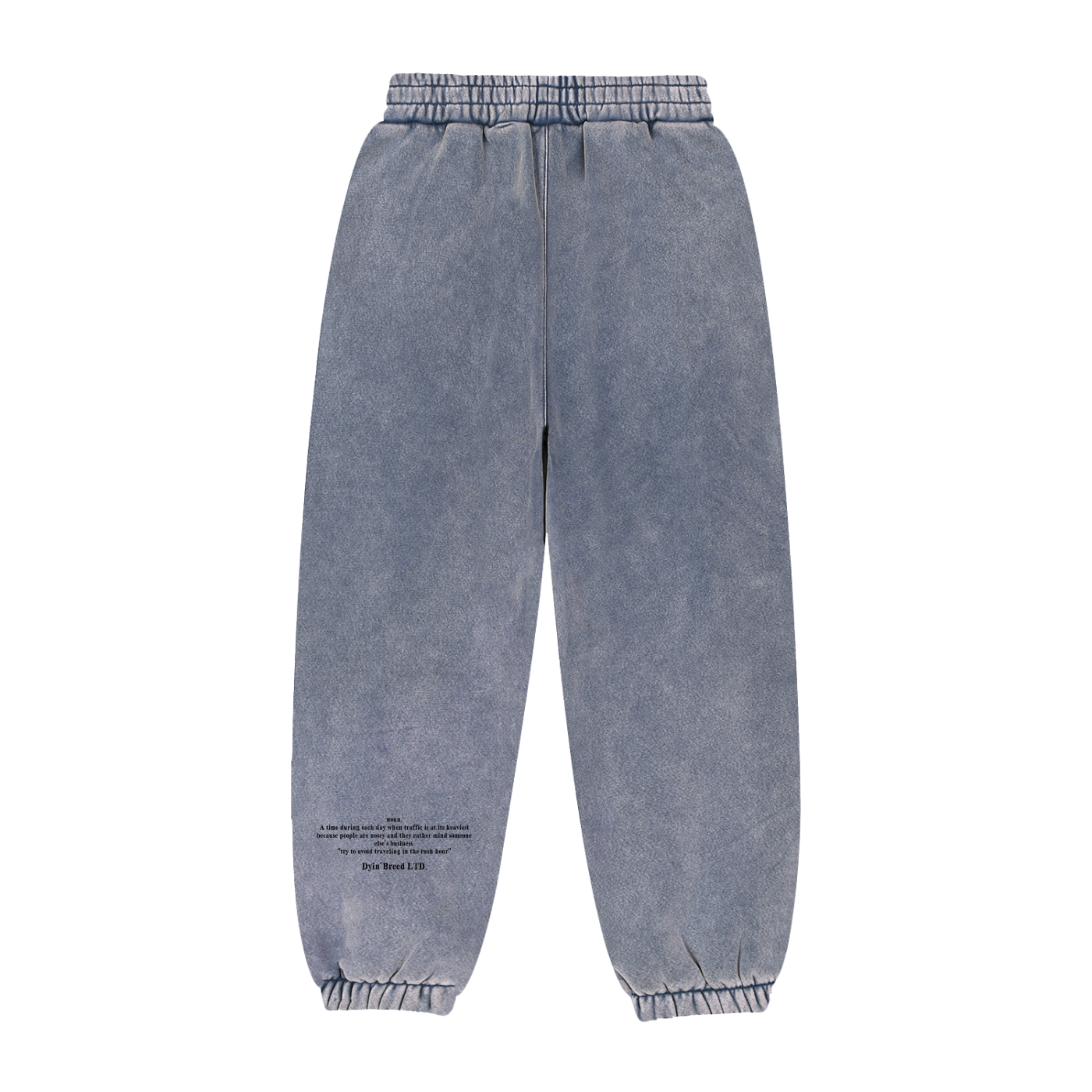 Washed "RUSH HOUR." Sweatpants