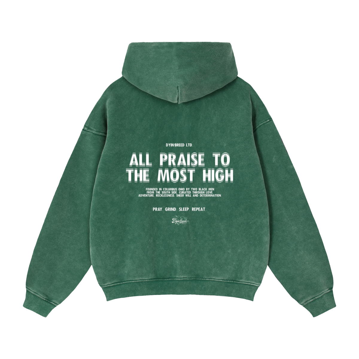 Zip-up "ALL PRAISE." Box Fit Hoodie
