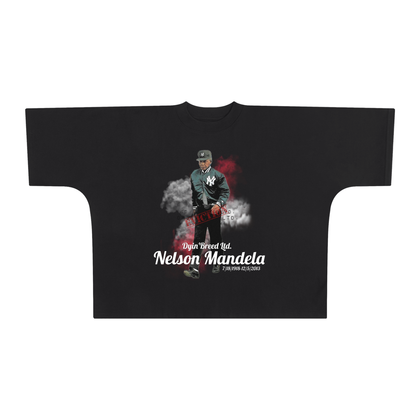 Oversize "NELSON MANDELA." Box Tee