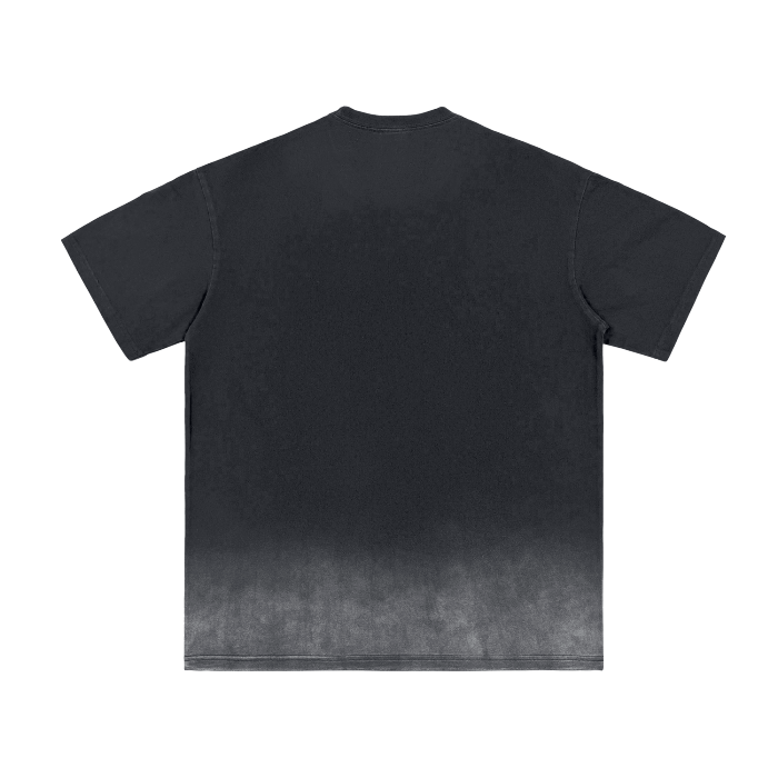 "COOLER HEADS." Washed Gradient Tee