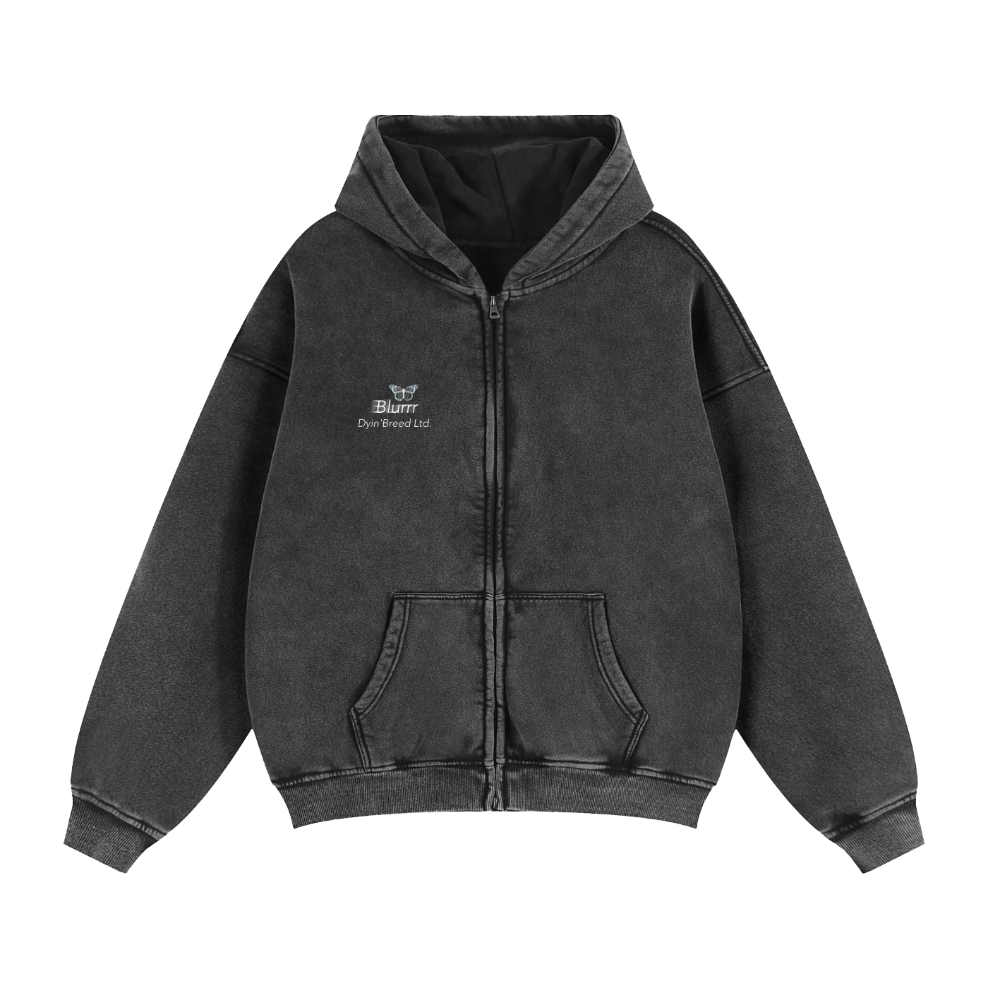 "JUST BE YOU." Heavyweight Box Fit Hoodie (Blurrr.)