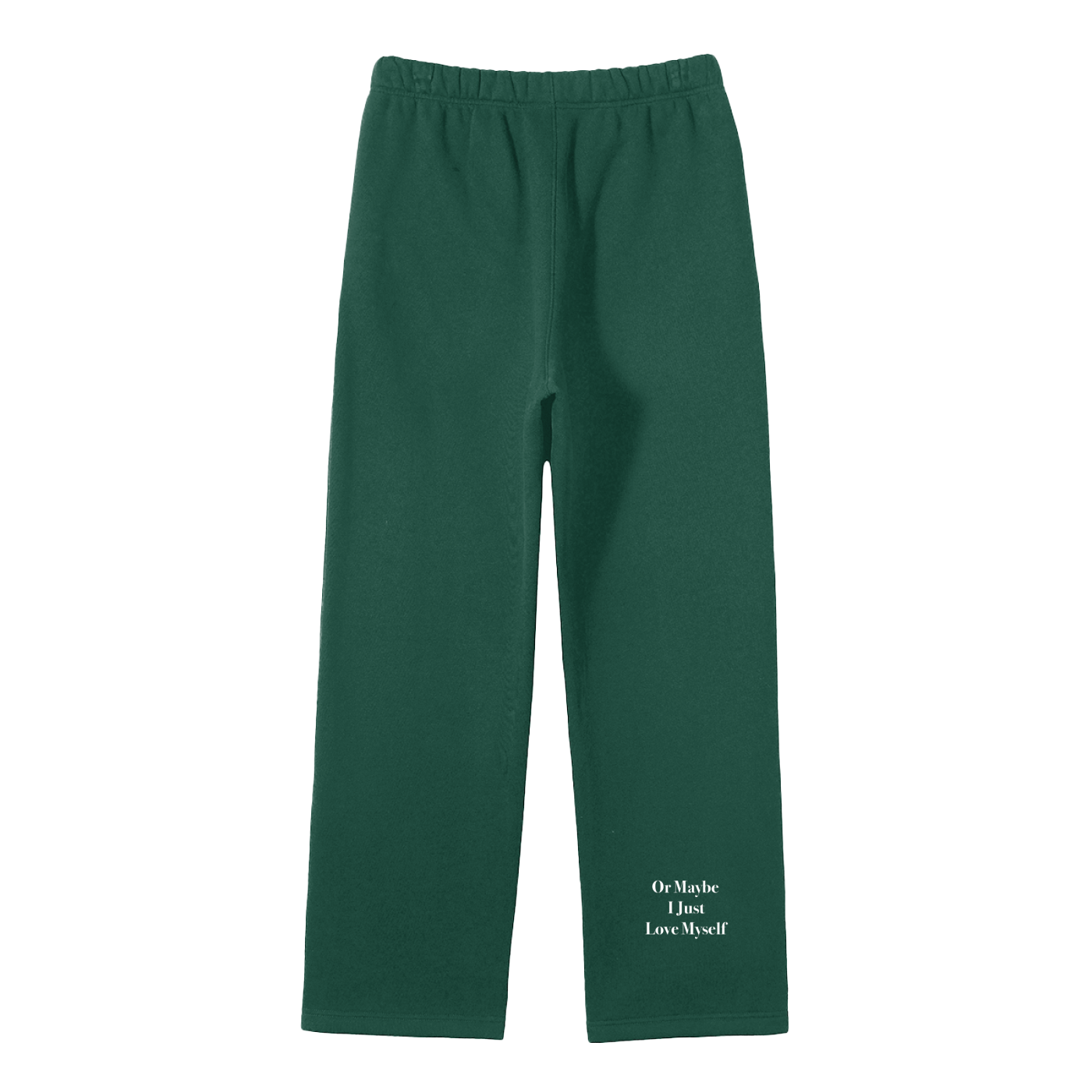 "NARCISSIST." Fleece Sweat Pants (WHITE LOGO)