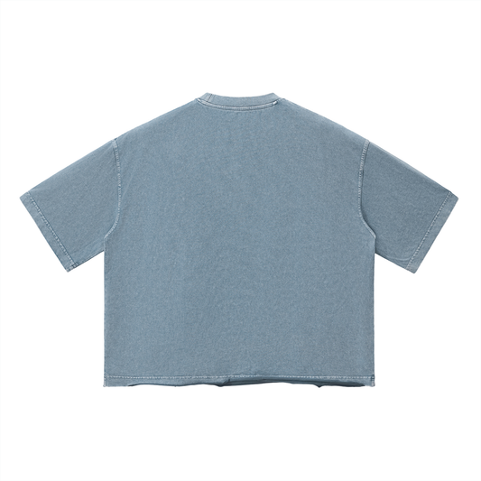 Vintage Wash "BALLPARK." Box Fit Tee