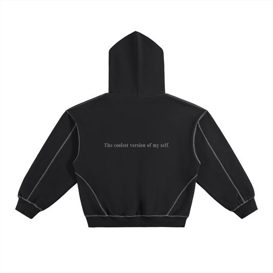 "THE COOLEST." Stitched Fleece Hoodie