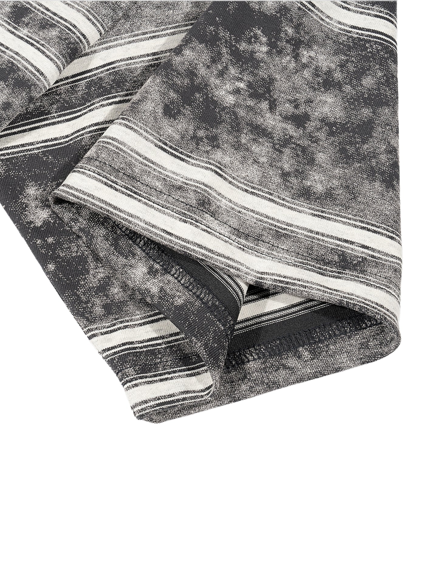 Striped "POCKET WATCH." Box Fit Tee