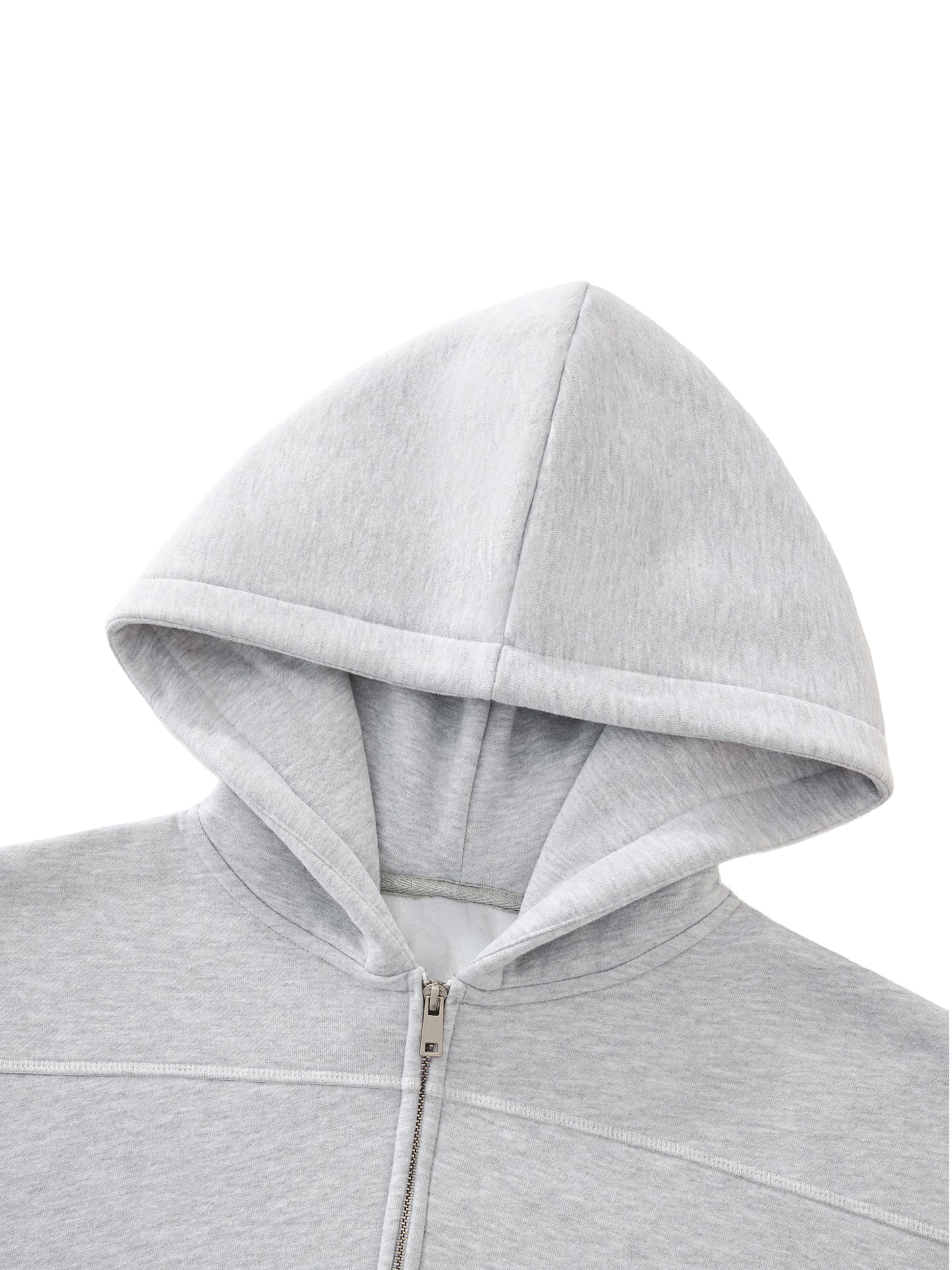 "THE COOLEST." Stitched Box Fit Fleece Zip Hoodie