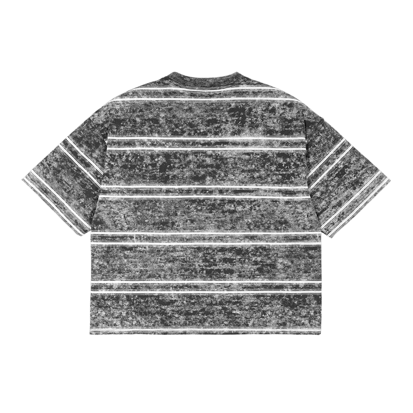 Striped "POCKET WATCH." Box Fit Tee