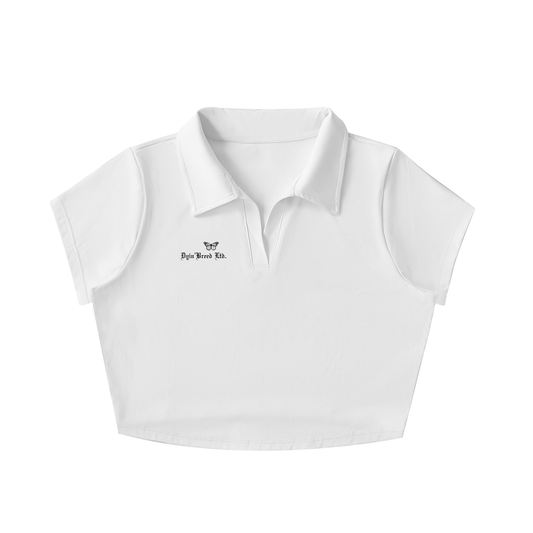 Dyin'Breed Crop Tennis polo (white)
