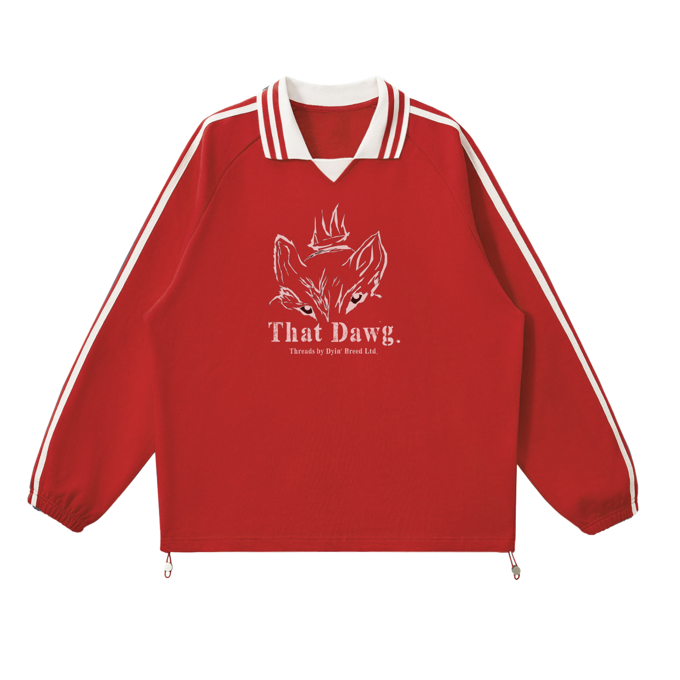 "THAT DAWG." Lapel Collar Sweatshirt