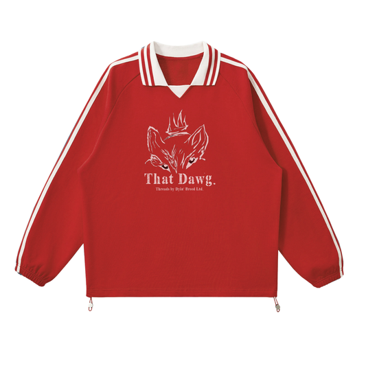 "THAT DAWG." Lapel Collar Sweatshirt