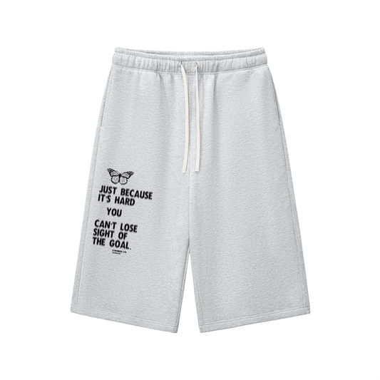 "GOALS." Three-quarter Shorts