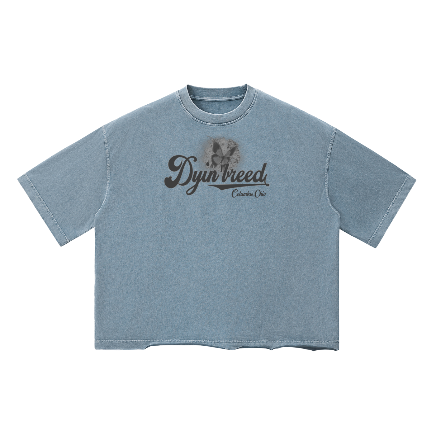 Vintage Wash "BALLPARK."  Box Fit Tee