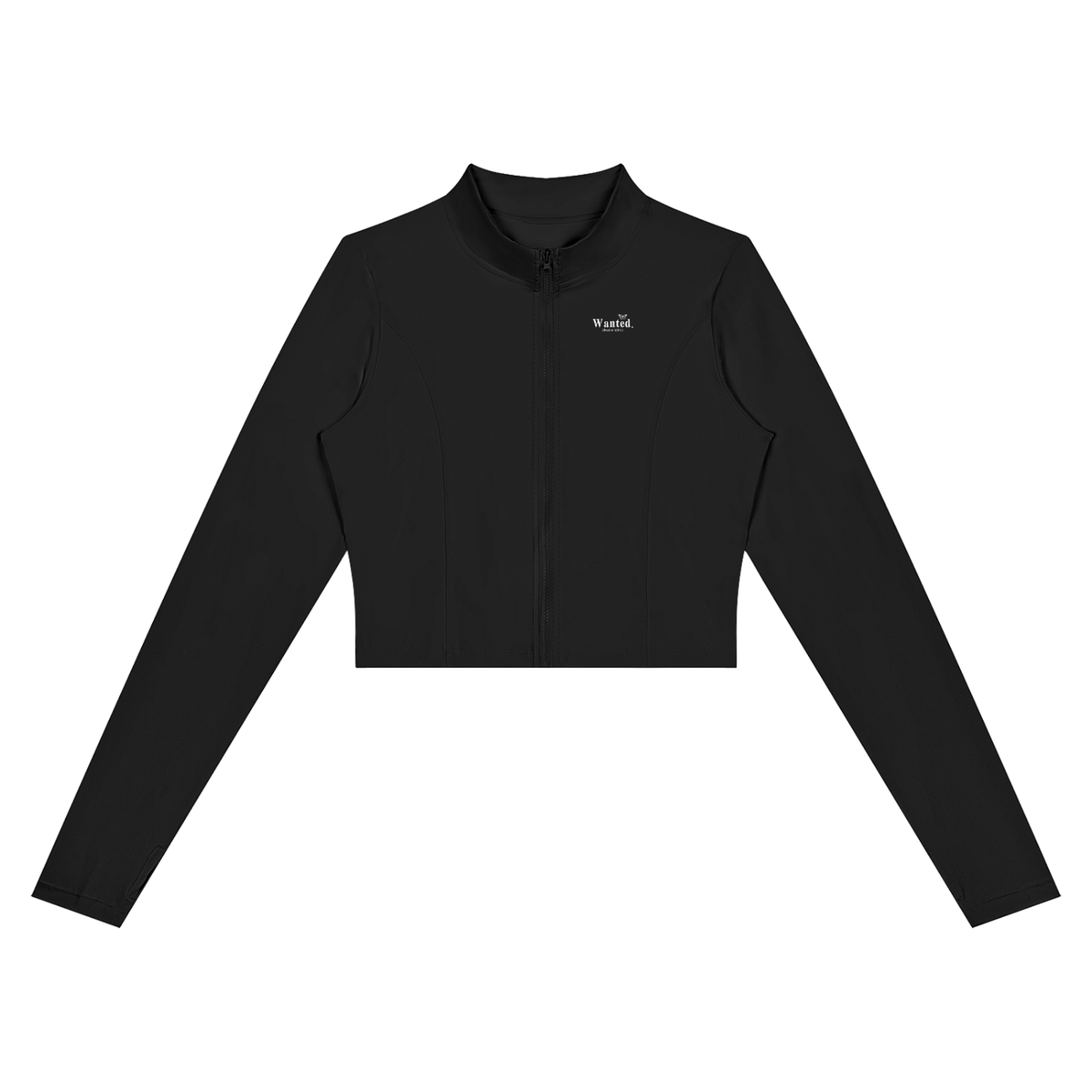 Women’s "WANTED." Crop Yoga Sports Jacket