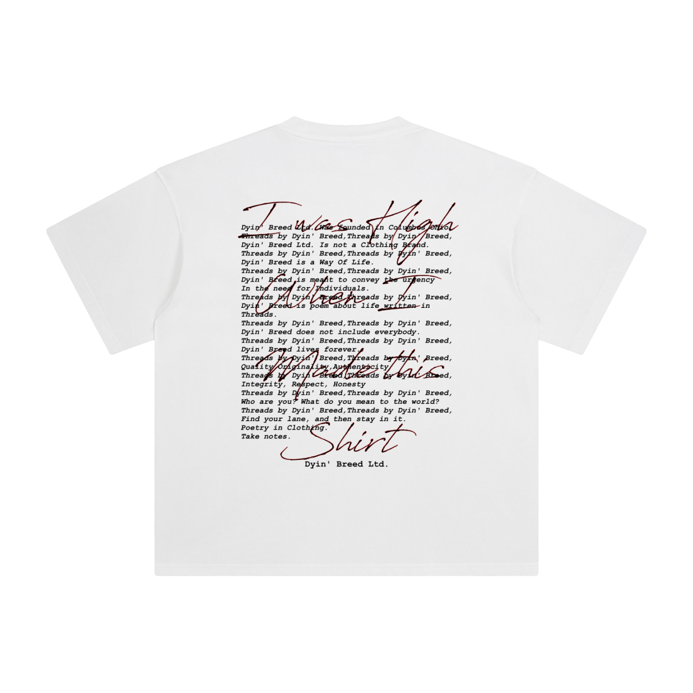 "I Was High..." Stone Wash Tee