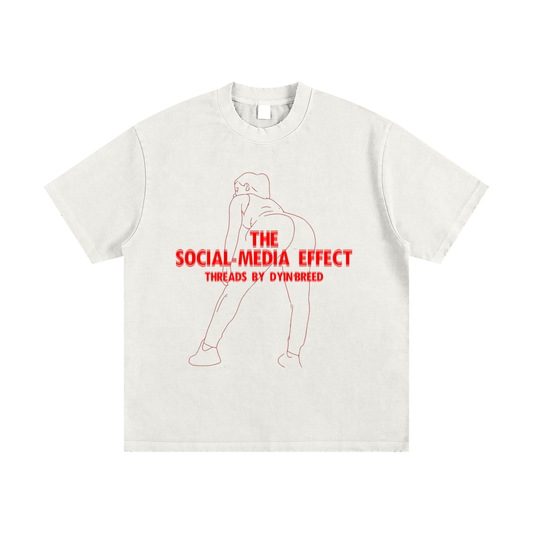 Heavyweight Vintage "SOCIAL MEDIA." Tee