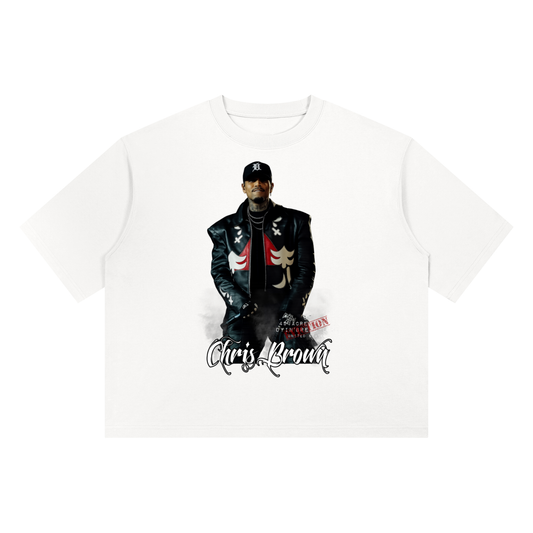 Heavyweight Box Fit “ CHRIS BROWN.” Ter