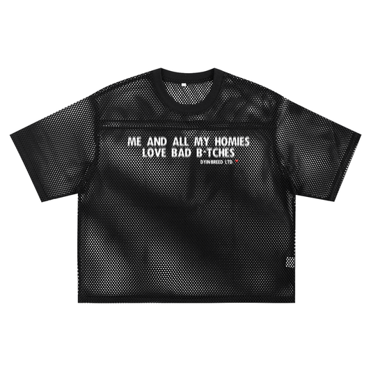 See-through "HIS." Box Fit Jersey