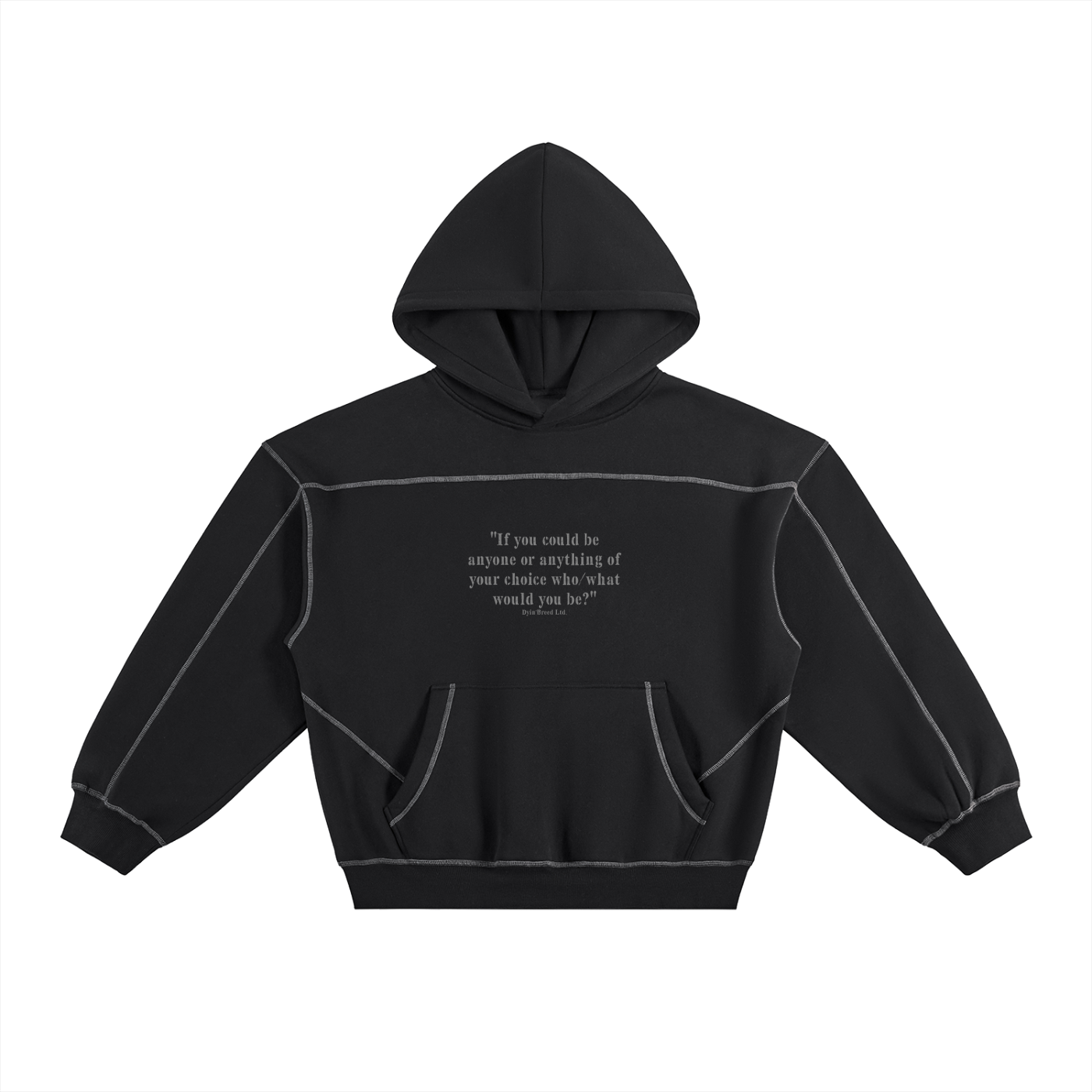 "THE COOLEST." Stitched Fleece Hoodie