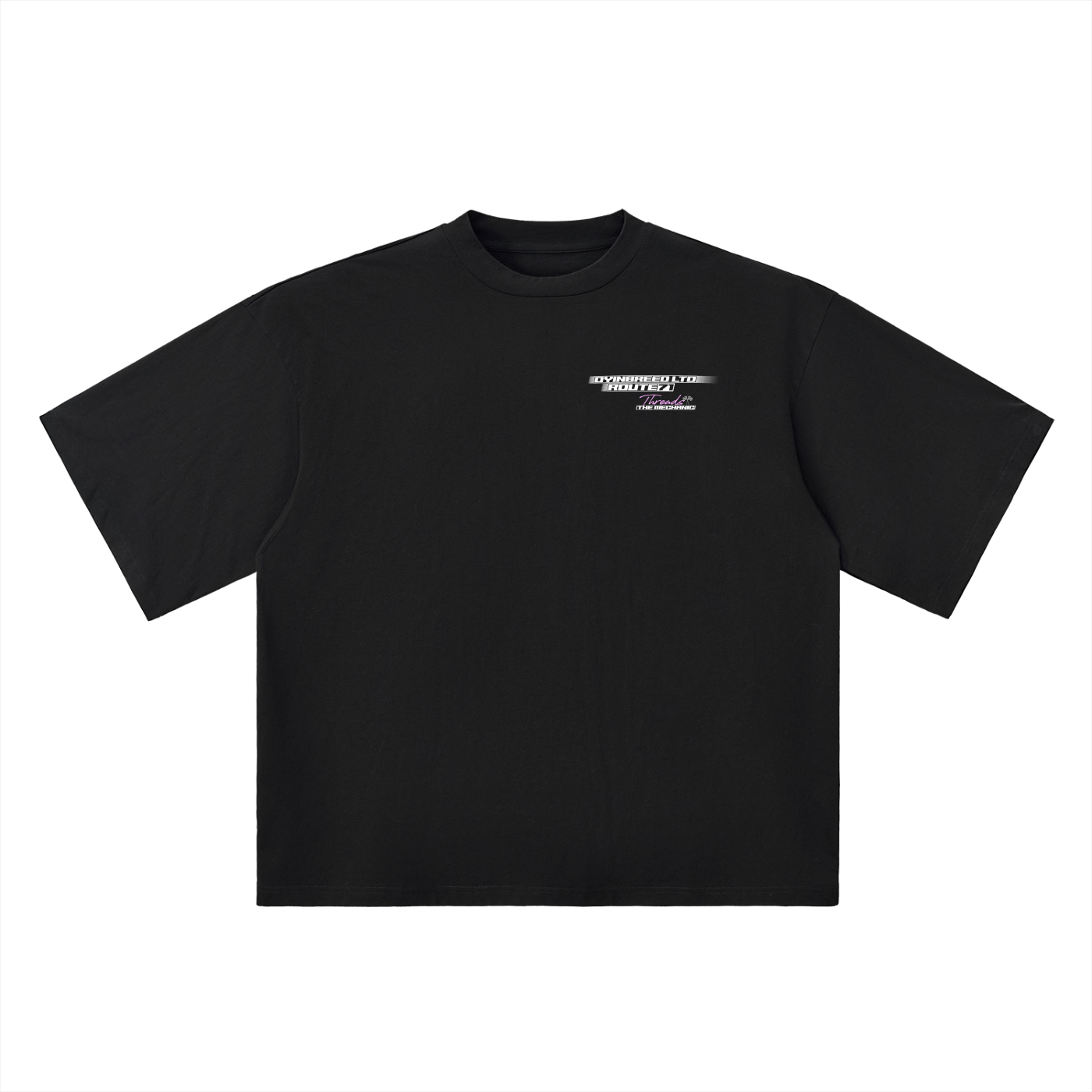 Oversized "ROUTE 71." Drop Shoulder Tee