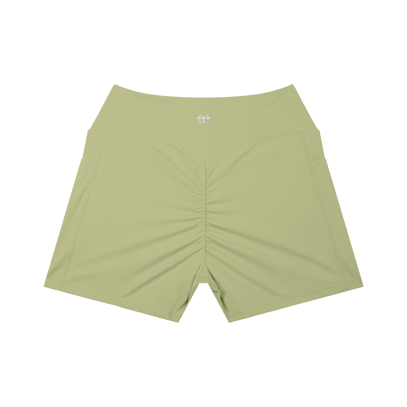 Women’s "WANTED." High Rise Sports Shorts w/ Pocket