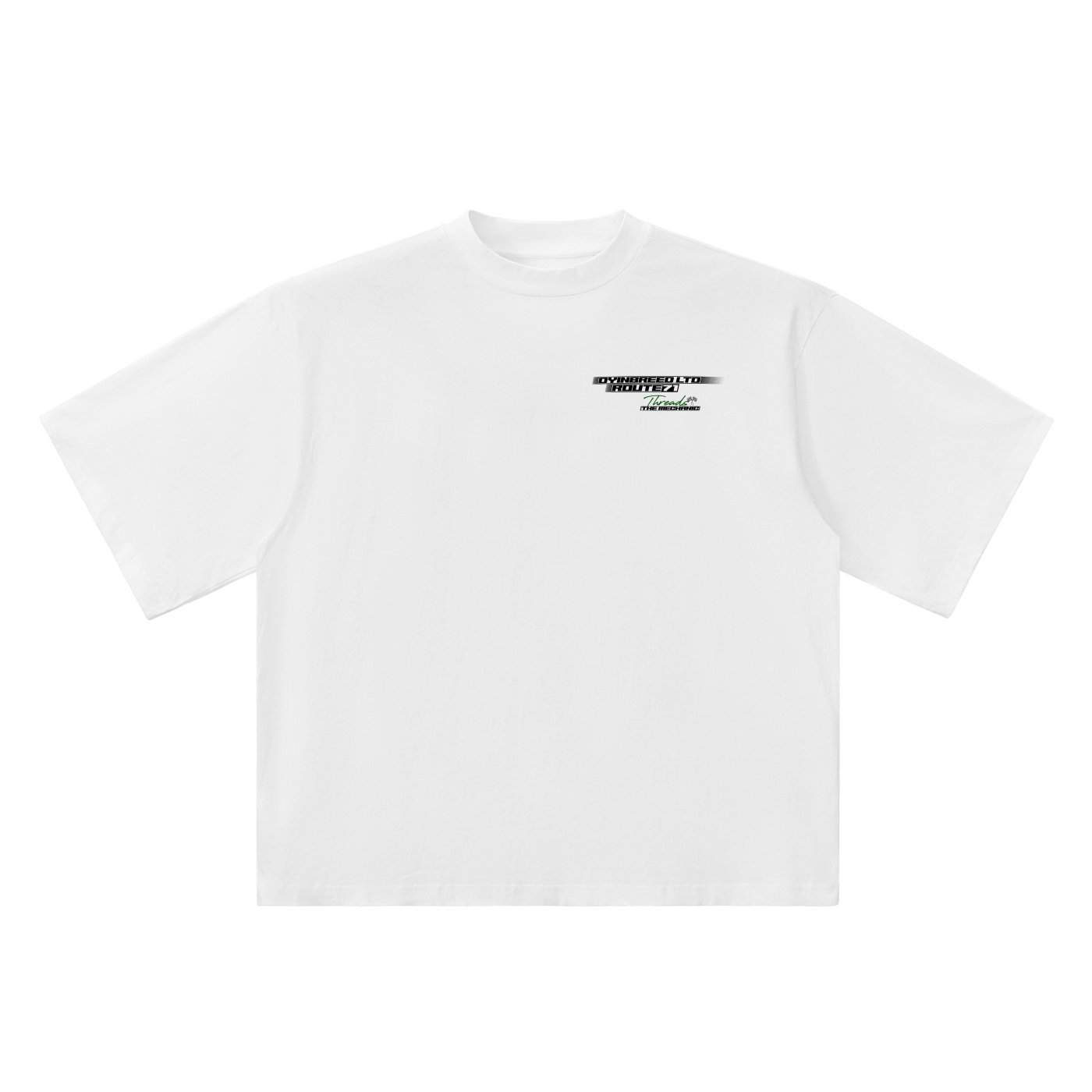 Oversized "ROUTE 71." Drop Shoulder Tee