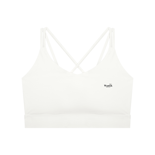 Women's Lycra "WANTED." Yoga Sport Bra