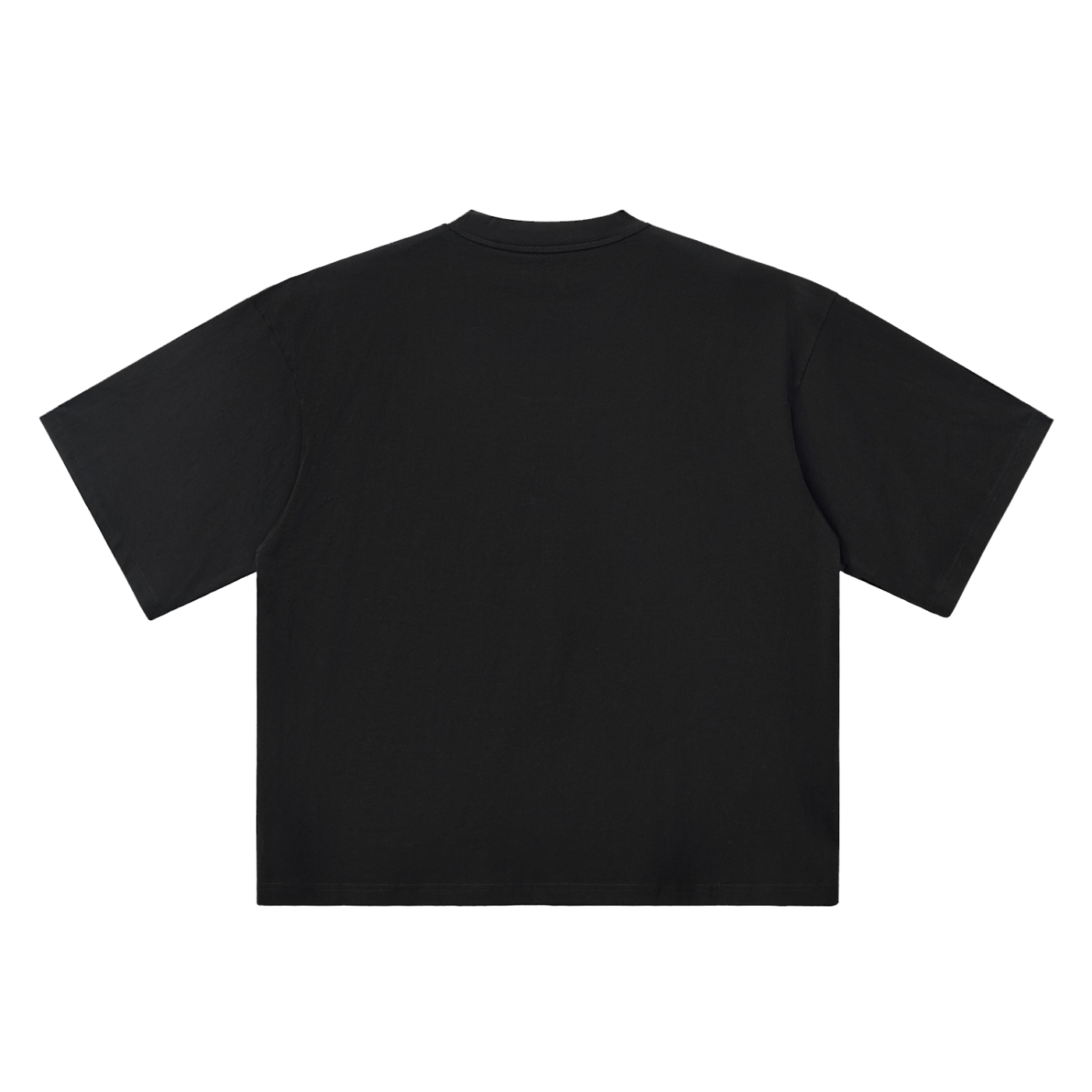 Oversized Drop Shoulder "SOCCER CLUB." Tee (BlackOUT)