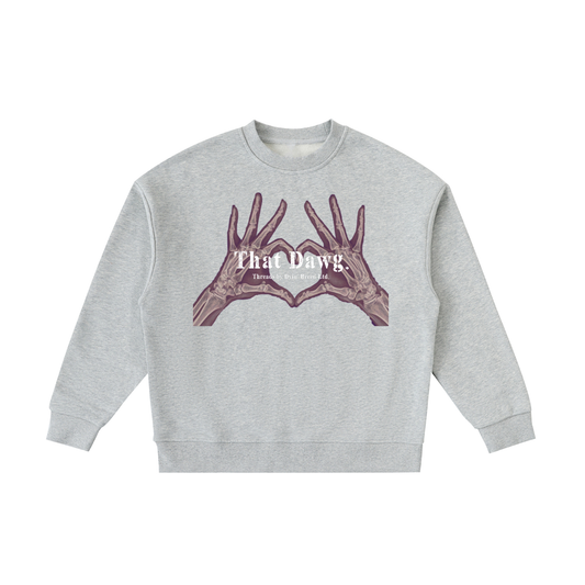 "THAT DAWG." Fleece Kids' Crewneck Sweatshirt