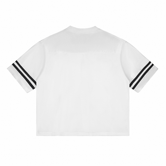 "ROLL CREDITS." Jersey (white)